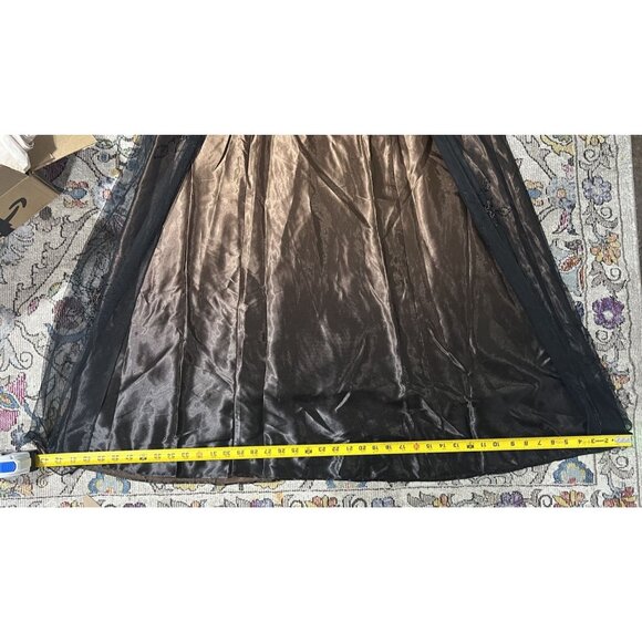 Vintage Y2K 90s Prom Dress Morgan & Co Ombré Beaded Fairy Halter Wimsy Goth 9/10 - Picture 9 of 11